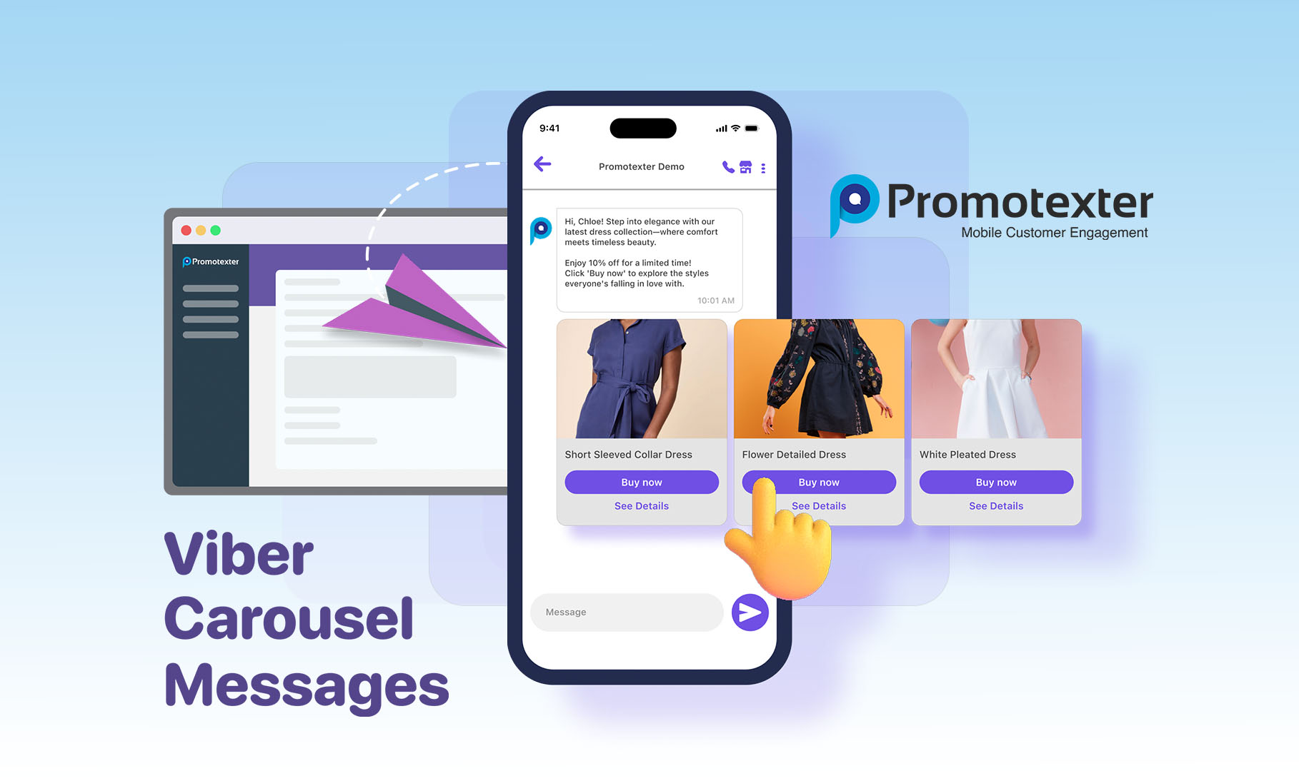 Viber Carousel Messages Illustration